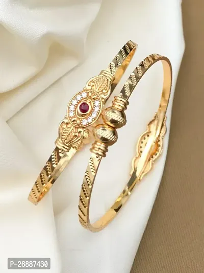 Khodalkrupa Jewellery New Designer Gold Plated Kadli Bengals