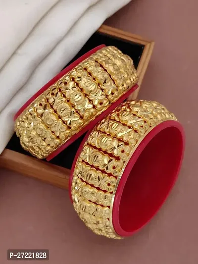 Khodalkrupa Jewellery New Designer Gold Plated Bengles For Women