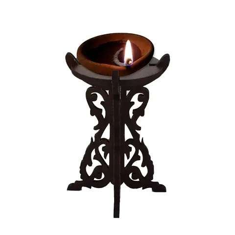 Handcrafted Diya with Stand