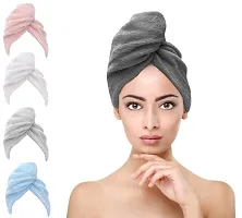 IMKR Hair-Drying Bathrobe Magic Hair Warp Towel Super Quick-Drying Microfiber  Bath Towel Hair Dry Cap Sal Set of 1-thumb2