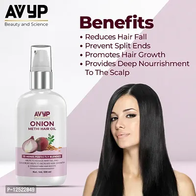 Classic Onion Methi(Fenugreek) Hair Oil For Hair Growth And Hair Fall Control 100Ml-thumb3