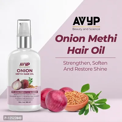 Classic Onion Methi(Fenugreek) Hair Oil For Hair Growth And Hair Fall Control 100Ml