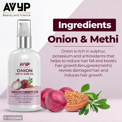 Classic Onion Methi(Fenugreek) Hair Oil For Hair Growth And Hair Fall Control 100Ml-thumb2