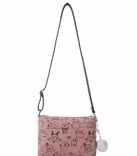 Stylish PINK PU  Sling Bags For Women-thumb3