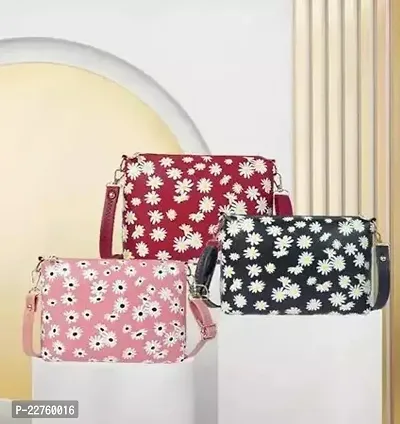 Stylish Multicoloured PU  Sling Bags For Women-thumb0