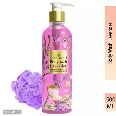 Earthgenix Body Wash Lavender With Pink Himalayan Rock Salt (500ml)
