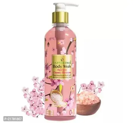 Earthgenix Body Wash Japanese Cherry Blossom With Pink Rock Salt 300ml-thumb0