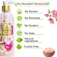 Earthgenix Body Wash Wild Rose With Pink Rock Salt 300ml-thumb3