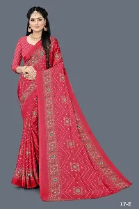 Krishna Creation Women's Georgette Alpisa Traditional Regular Saree, Gajri-thumb3