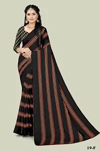 MAVIE Elegant Comfort Women's Georgette Arco Paresi Traditional Regular Saree, Black-thumb3