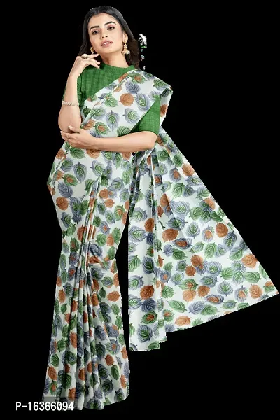 Georgette Saree Leaf Desing low weight Saree