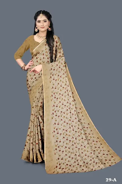 Must Have Chiffon Saree with Blouse piece 