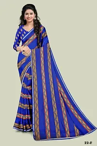 MAVIE Elegant Comfort Georgette Traditional Barder Paresi Regular Saree, Blue-thumb4