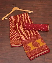 Attractive Georgette Saree with Blouse piece-thumb1