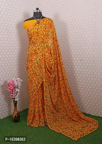 Classic Printed Saree with Blouse piece