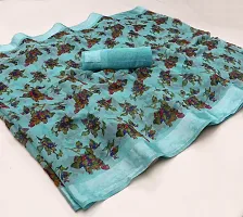 Attractive Cotton Saree with Blouse piece-thumb3