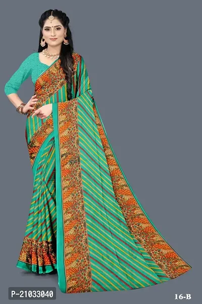 New Leheriya Design Printed Saree-thumb3