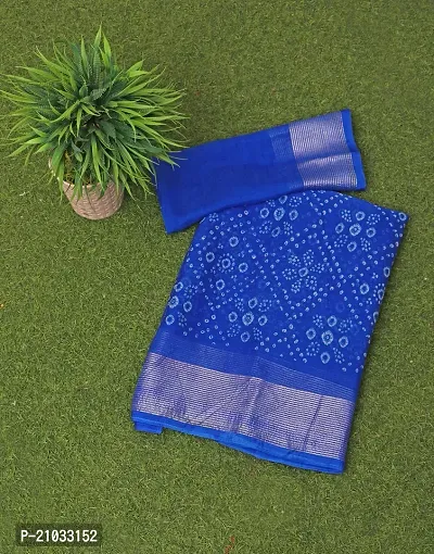 Stylish Bhandhani Print Saree With Zari Boarder-thumb3