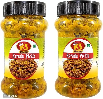 Best Quality K3 Masala Kerda (Berry) Pickle 250Gm. (Pack Of 2) Mango Pickle (2 X 250 G)