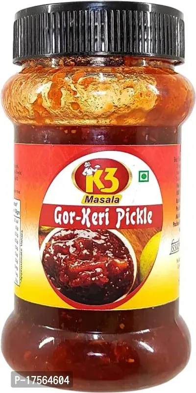 Best Quality K3 Masala Gor-Keri (Sweet Mango) Pickle 250Gm (Pack Of 1) Mango Pickle (250 G)