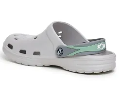 Stylish Silver Rubber Solid Clogs For Men-thumb3