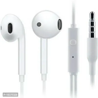Heavy Bass Earphone with Mic Wired Headsetnbsp;nbsp;(White, In the Ear)-thumb0