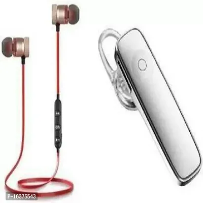 FGN-Red Magnet and K1-W Earphone Bluetooth Headset