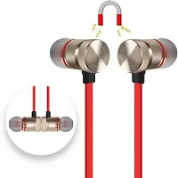 Q20 Bluetooth Magnetic Handsfree Headphones for Smartphones Bluetooth Headsetnbsp;nbsp;(Red, Black, In the Ear)-thumb1