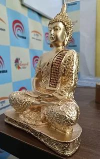 Polyresin Sitting Buddha Idol Statue Showpiece for Home Decor-thumb1