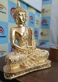 Polyresin Sitting Buddha Idol Statue Showpiece for Home Decor-thumb1