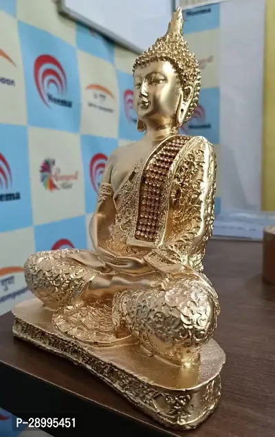 Polyresin Sitting Buddha Idol Statue Showpiece for Home Decor-thumb3