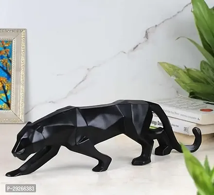 Resin Black Jaguar Showpiece for Home Decor/Black Panther Statue for Living Room Decor, Cheetah Showpiece Office Decor Item, Pack of 1-thumb0