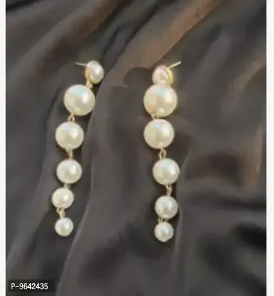 Elegant Pearl Earrings For Women-thumb0