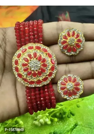 Stylish Fancy Alloy Artificial Jewellery Set For Women-thumb0