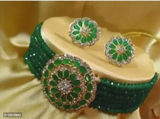 Stylish Fancy Alloy Artificial Jewellery Set For Women-thumb0