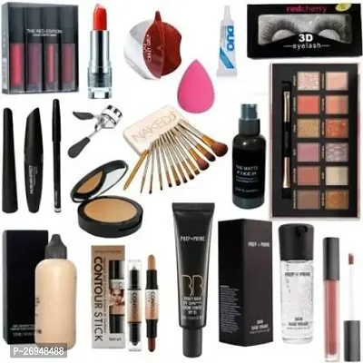 makeup kit combo waterproof and matte finish makeup product  (19 Items in the set)