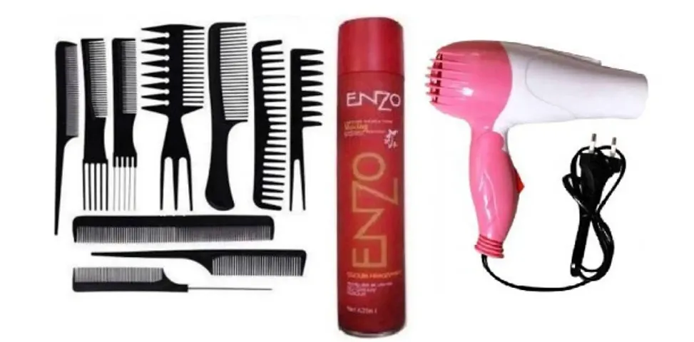 Hair Dryer,10pcs Hair Comb, Hair Styling spray for Women