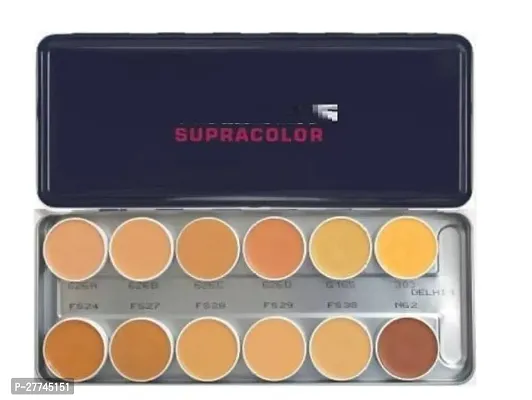 SupraColor Foundation Palette 12 Color ( Delhi-1 ) Foundation  (Multicolor, 40 ml)