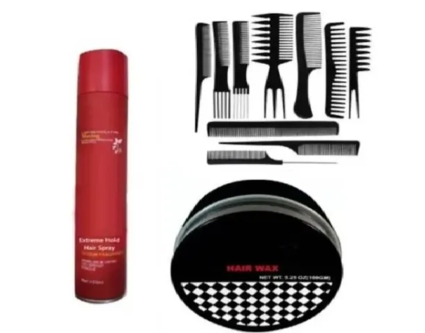Best Quality Jollity Super Hold Spray , Wax And Multipack Comb Set