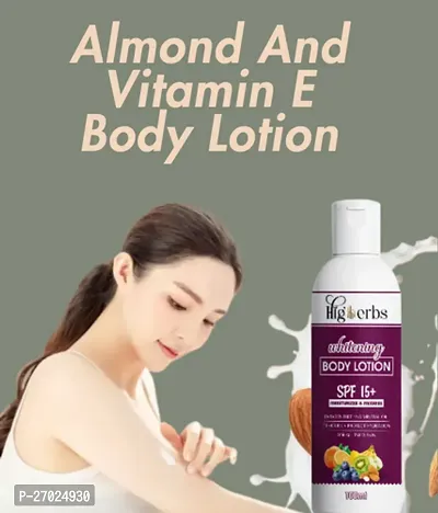 HIGHERBS Advanced Body Lotion for Very Dry Skin- Nourishing Protect Skin from Tanning with Almond Oil And Vitamin E - Restoring Body Butter Moisturizer-thumb0