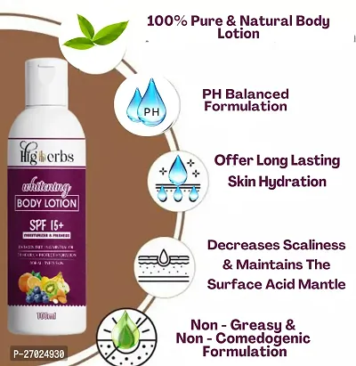 HIGHERBS Advanced Body Lotion for Very Dry Skin- Nourishing Protect Skin from Tanning with Almond Oil And Vitamin E - Restoring Body Butter Moisturizer-thumb2