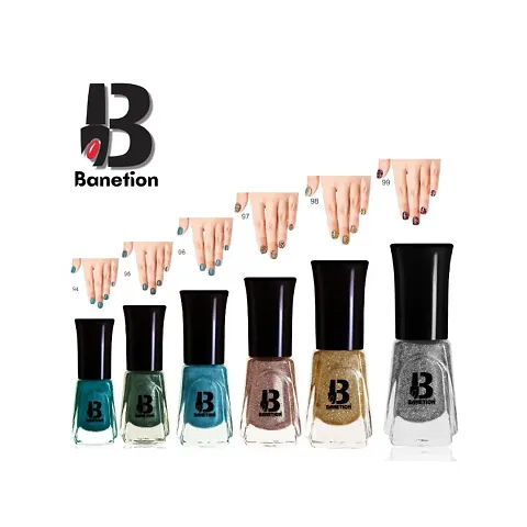 Banetion Glossy Nail Polish Combo of 6