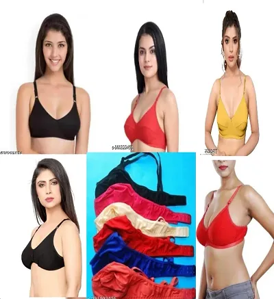 Fancy Hosiery Bras For Women Pack Of