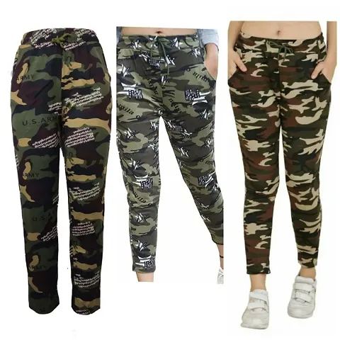 Women Combo Of 3 camouflage jegging