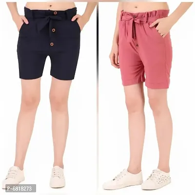 womens trendy shorts combo-thumb0