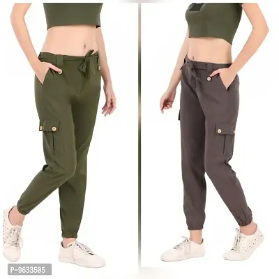 womens trendy jogger trousers combo