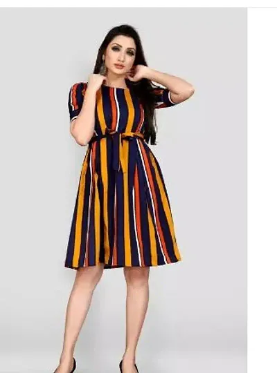 Stylish Poly Crepe Dress For Women