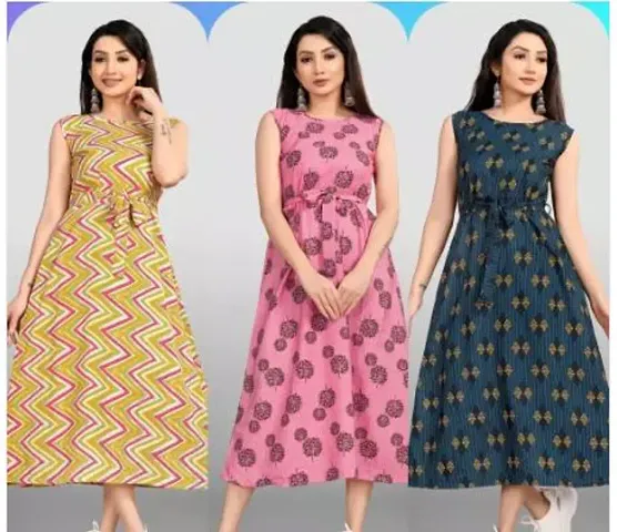 Trendy Poly Crepe Dresses 