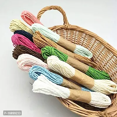 Classic Colorful Diy Paper Rope Threads For Various Art And Craft Projects And Decoration(10 Meter,Multi)-thumb4