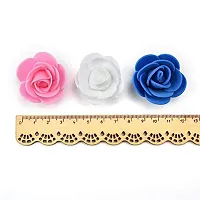 Classic Artificial Foam Flowers Jewellery Tiara Craft Flowers -(Pack Of 100 Pcs, Pink)-thumb2